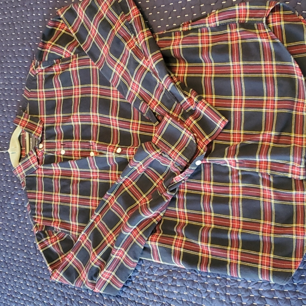 Bonobos mens flannel shirt standard fit large